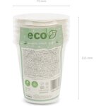 Eco-pahvimuki 250 ml valkoinen 6 kpl/pkt