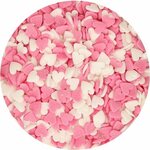 FunCakes koristerae sydämet vaaleanpuna-valkoinenmix 60 g