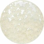 FunCakes glitter-lumihiutaleet valkoinen 50 g