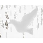 Muotofoliopallo Kyyhkynen, valkoinen, 77 x 66 cm