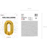 Foil Balloon Number ''0'', 86cm, gold