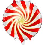 Tavallinen foliopallo karamelli, 35 cm, punainen
