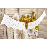 Banner Just Married, white, 15 x 155 cm