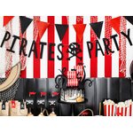 Viirinauha Pirates Party, musta, 14 x 100 cm