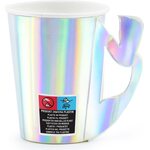 Paper cups Mermaid, iridescent, 220ml 1pkt/6pc.