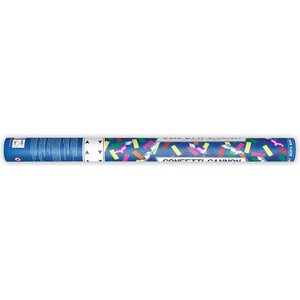 Konfettitykki, konfetti ja serpentiini, värimix, 60 cm