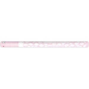 Konfettitykki, valkoiset ruusun terälehdet, 80 cm