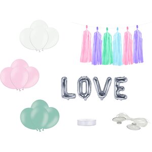Hääauton koristesetti Love