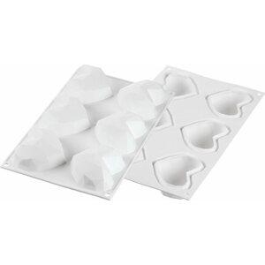 Silikomart silikonimuotti amore origami minisydän 6 koloa