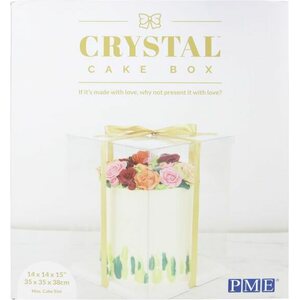 PME crystal läpinäkyvä kakkulaatikko 35 cm