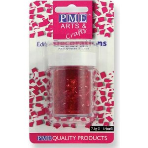 PME glitter flakes - red 7g