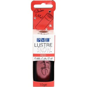 PME lustre snow -syötävä lumijauhe punainen 10 g