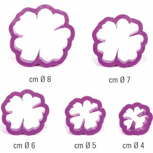 Decora KIT 5 CUTTERS WILD ROSE
