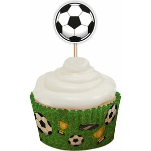 Muffinsikoristeet jalkapallo