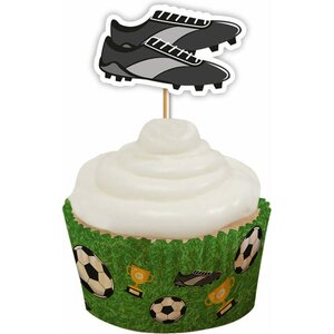 Muffinsikoristeet jalkapallo