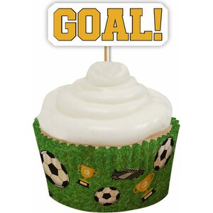 Muffinsikoristeet jalkapallo