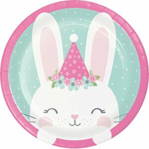Birthday bunny pieni pahvilautanen 8 kpl/pkt