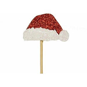 Muffinsikoriste joulupukin hattu, glitter