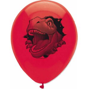 Dino Blast Latex Balloons 2 Sided Print