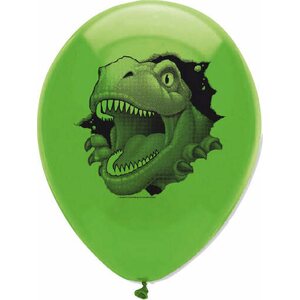 Dino Blast Latex Balloons 2 Sided Print