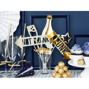 Photo props Let's Celebrate, mix, gold 1pkt/8pc.