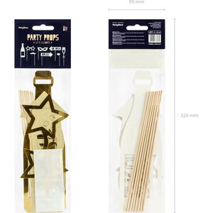 Photo props Let's Celebrate, mix, gold 1pkt/8pc.