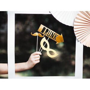 Photo props Let's Celebrate, mix, gold 1pkt/8pc.