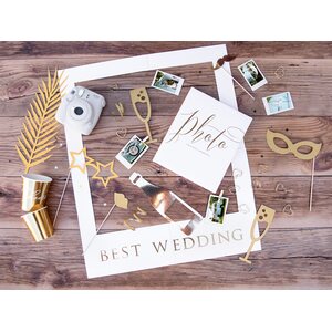 Photo props Let's Celebrate, mix, gold 1pkt/8pc.