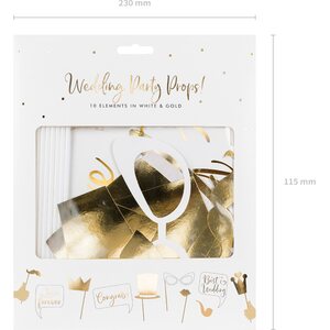 Wedding photo props, mix: 1pkt/10pc.