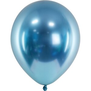 Glossy Balloons 30cm, blue: 1pkt/10pc.