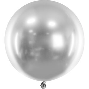 Round Glossy Balloon 60cm, silver