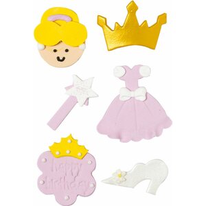 Decora syötävä koriste prinsessa 6 kpl