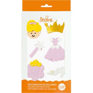 Decora syötävä koriste prinsessa 6 kpl