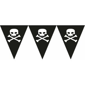 Pirate Skull and Crossbones Paper Flag Bunting