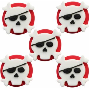 Skull and crossbones sugarcraft toppers