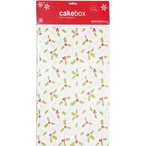 Holly print 10" cake box