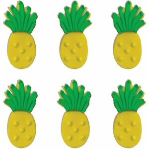 Tropical pineapple sugarcraft toppers