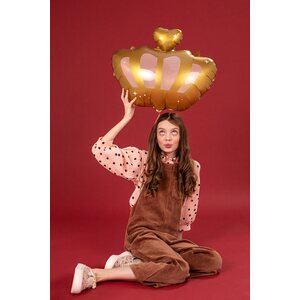 Foil balloon Crown, 52x42cm, mix