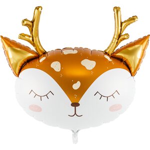 Foil Balloon Deer, 73x64cm, mix
