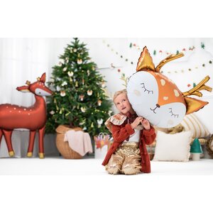 Foil Balloon Deer, 73x64cm, mix