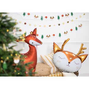 Foil Balloon Deer, 73x64cm, mix