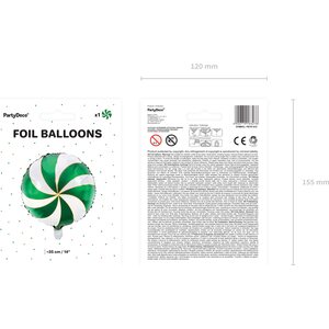 Foil balloon Candy, 35cm, green