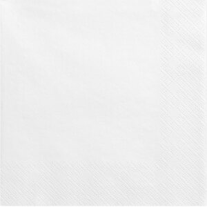 Lautasliina valkoinen 33 x 33 cm 20 kpl/pkt