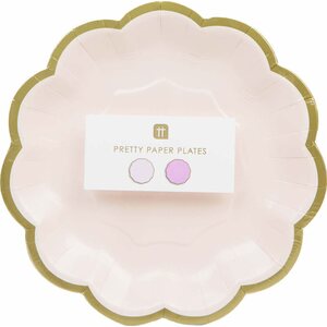 Pahvilautanen 18 cm vaaleanpunainen ja pinkki 4 + 4 kpl/pkt