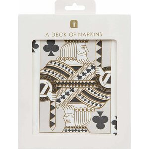Luxe playing card napkin, 20 pack