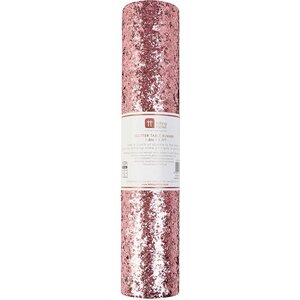 Luxe pink glitter table runner, 1.8m