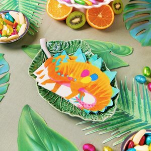 Party dinosaurs shaped napkin 16pk