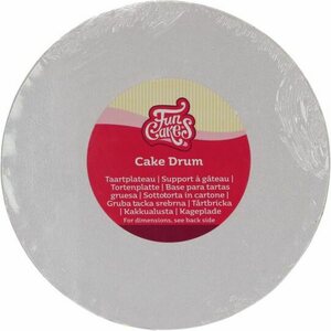 FunCakes Cake Drum Round Ø20 cm - White
