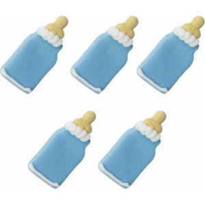 Babys Bottle Sugarcraft Toppers Blue
