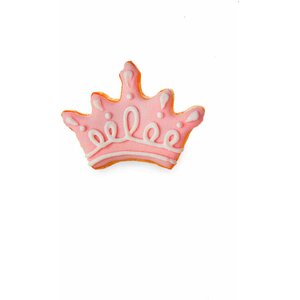 Mini Crown Poly-Resin Coated Cookie Cutter Pink